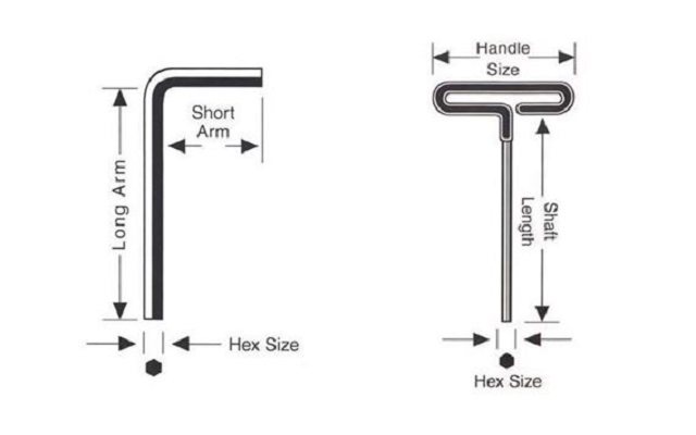 Metric Hex Key Wrenches